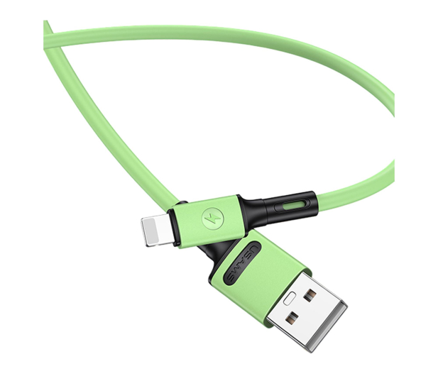 USAMS Kabel U52 lightning 2A Fast Charge1m zielonySJ434USB02 - 1569020 - zdjęcie